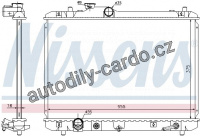 Chladič motoru NISSENS 641755 Chladič motoru NISSENS 641755