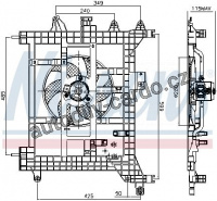 Ventilátor chladiče NISSENS 85711