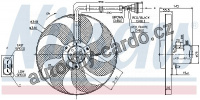 Ventilátor chladiče NISSENS 85683