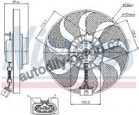Ventilátor chladiče NISSENS 85715