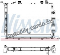 Chladič motoru NISSENS 62665A Chladič motoru NISSENS 62665A