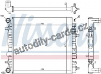 Chladič motoru NISSENS 65325 Chladič motoru NISSENS 65325