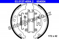 Sada brzdových čelistí ATE 03.0137-4004 (AT 654004) Sada brzdových čelistí ATE 03.0137-4004 (AT 654004)