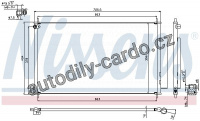 Chladič klimatizace NISSENS 940354 Chladič klimatizace NISSENS 940354