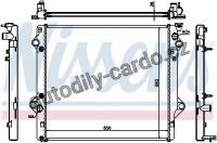 Chladič motoru NISSENS 64684 Chladič motoru NISSENS 64684