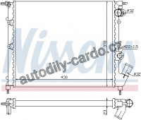 Chladič motoru NISSENS 63894 Chladič motoru NISSENS 63894
