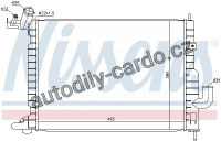 Chladič motoru NISSENS 63082 Chladič motoru NISSENS 63082
