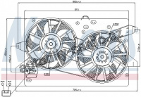 Ventilátor chladiče NISSENS 85228