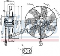 Ventilátor chladiče NISSENS 85726