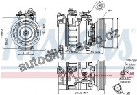 Kompresor klimatizace NISSENS 89094