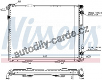 Chladič motoru NISSENS 62679A Chladič motoru NISSENS 62679A