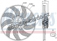 Ventilátor chladiče NISSENS 85728