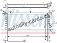 Chladič motoru NISSENS 63089 Chladič motoru NISSENS 63089