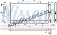 Chladič motoru NISSENS 63911A Chladič motoru NISSENS 63911A