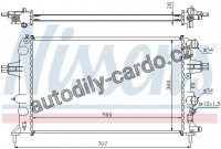 Chladič motoru NISSENS 63095A Chladič motoru NISSENS 63095A