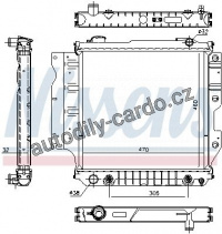 Chladič motoru NISSENS 60993 Chladič motoru NISSENS 60993