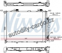 Chladič motoru NISSENS 62689A Chladič motoru NISSENS 62689A