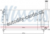 Chladič motoru NISSENS 61886 Chladič motoru NISSENS 61886