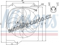Ventilátor chladiče NISSENS 85242