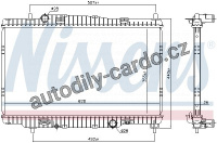 Chladič motoru NISSENS 69243 Chladič motoru NISSENS 69243