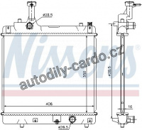 Chladič motoru NISSENS 69401 Chladič motoru NISSENS 69401