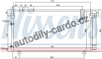 Chladič klimatizace NISSENS 94795 Chladič klimatizace NISSENS 94795