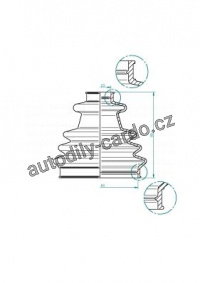 Sada měchů, hnací hřídel LÖBRO 190966 Sada měchů, hnací hřídel LÖBRO 190966