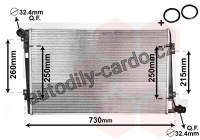 Chladič, chlazení motoru VAN WEZEL 58002255