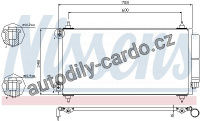 Chladič klimatizace NISSENS 940146 Chladič klimatizace NISSENS 940146