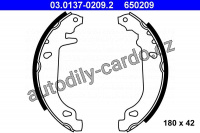 Sada brzdových čelistí ATE 03.0137-0209 (AT 650209) Sada brzdových čelistí ATE 03.0137-0209 (AT 650209)