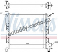 Chladič motoru NISSENS 62546 Chladič motoru NISSENS 62546
