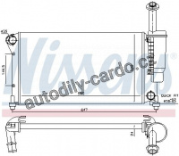 Chladič motoru NISSENS 617852 Chladič motoru NISSENS 617852