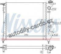Chladič motoru NISSENS 63929 Chladič motoru NISSENS 63929