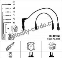 Sada kabelů pro zapalování NGK RC-OP466 - OPEL Sada kabelů pro zapalování NGK RC-OP466 - OPEL
