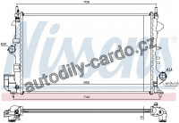 Chladič motoru NISSENS 63123