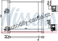 Chladič klimatizace NISSENS 94302 Chladič klimatizace NISSENS 94302