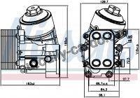 Chladič motorového oleje NISSENS 91154 Chladič motorového oleje NISSENS 91154