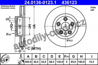 Brzdový kotouč ATE 24.0136-0123 (AT 436123)