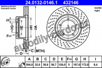 Brzdový kotouč ATE 24.0132-0146 (AT 432146) Brzdový kotouč ATE 24.0132-0146 (AT 432146)