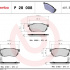Sada brzdových destiček BREMBO P28008 - HONDA Sada brzdových destiček BREMBO P28008 - HONDA
