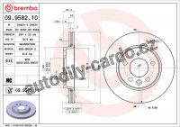 Brzdový kotouč BREMBO 09.9582.11