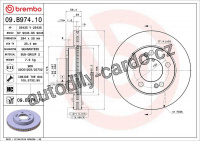 Brzdový kotouč BREMBO 09.B974.11