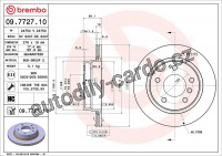 Brzdový kotouč BREMBO 09.7727.11