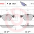 Sada brzdových destiček BREMBO P06057