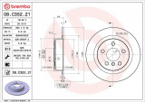 Brzdový kotouč BREMBO 08.C352.21