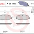 Sada brzdových destiček BREMBO P30084 - HYUNDAI Sada brzdových destiček BREMBO P30084 - HYUNDAI