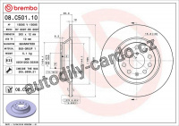 Brzdový kotouč BREMBO 08.C501.11