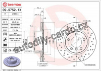 Brzdový kotouč BREMBO 09.9752.1X