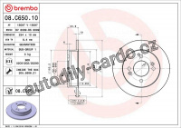 Brzdový kotouč BREMBO 08.C650.11