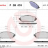 Sada brzdových destiček BREMBO P28031 - HONDA Sada brzdových destiček BREMBO P28031 - HONDA